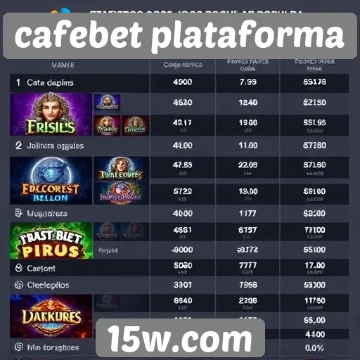 Estatísticas de jogos mais populares na cafebet plataforma